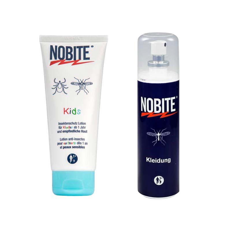 NOBITE KIDS Insektenschutz + NOBITE Kleidung Spray Set 1 St Sparset