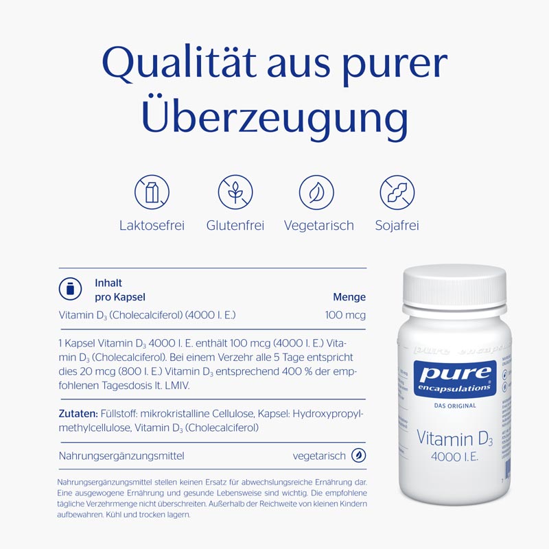 pure encapsulations Vitamin D3 4000 I.E. 30 St Kapseln