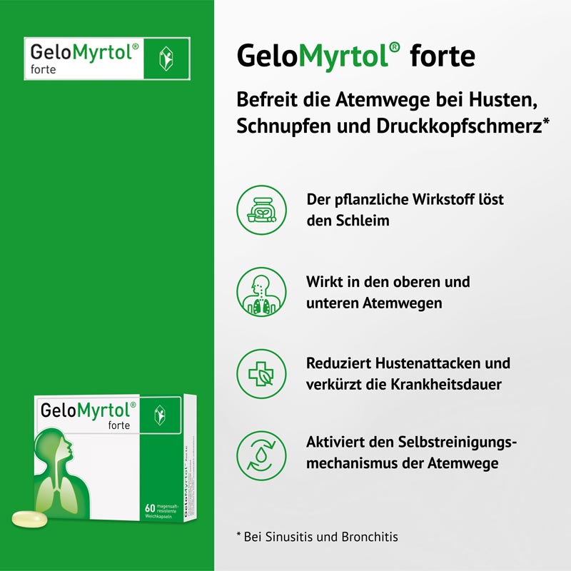 GeloMyrtol forte  60 St Magensaftresistente Weichkapseln