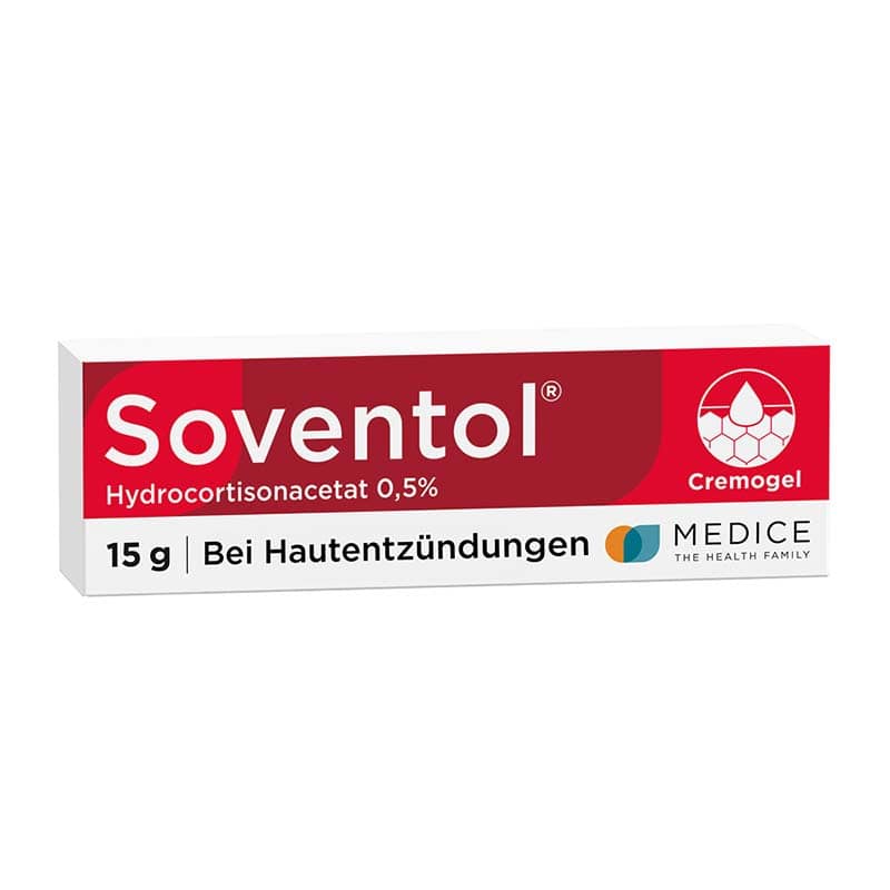Soventol HydroCortisonACETAT 0,5% bei Hautentzündungen 15 g Creme