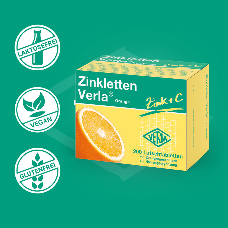 Zinkletten Verla  200 St Lutschtabletten