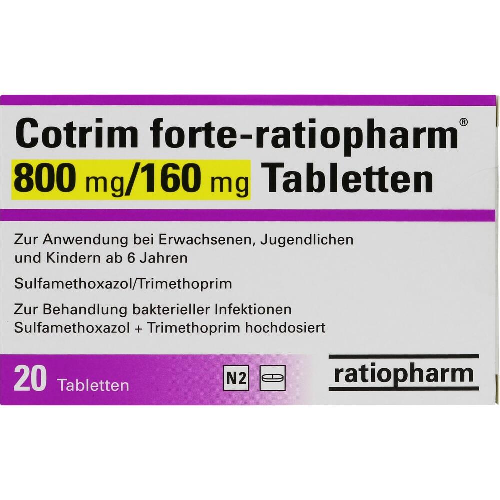 Corim forte-ratiopharm  800mg/160mg 20 St Tabletten