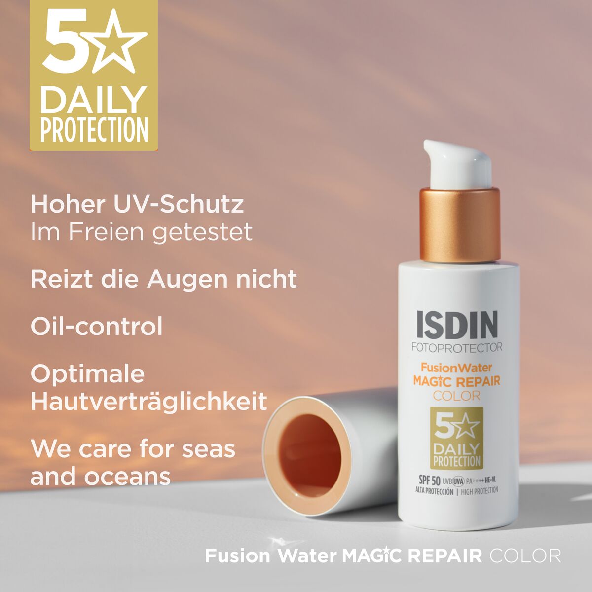 ISDIN Fotoprotector FusionWater MAGIC Repair Color LSF 50 50 ml Creme