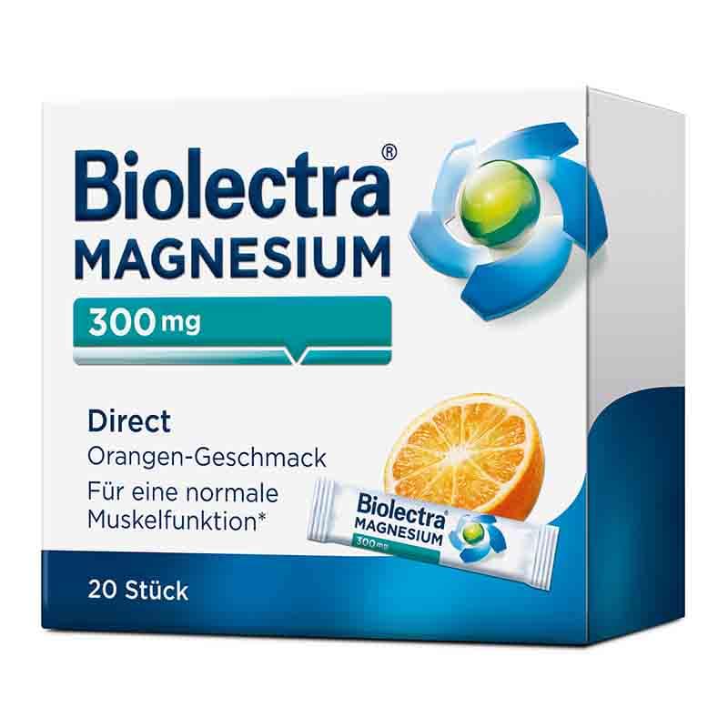 Biolectra MAGNESIUM 300mg Direct Orange  20 St Pellets