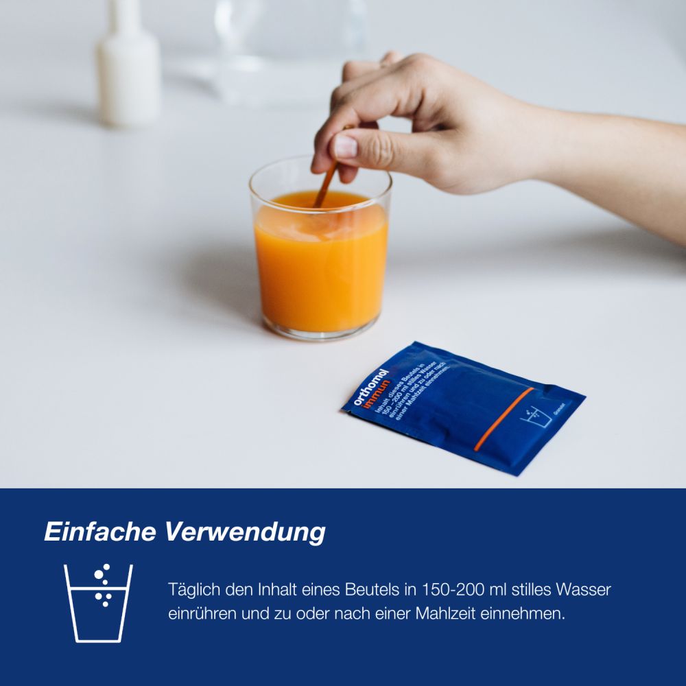 orthomol immun - Mikronährstoffe mit Vitamin C, Vitamin D und Zink - Granulat