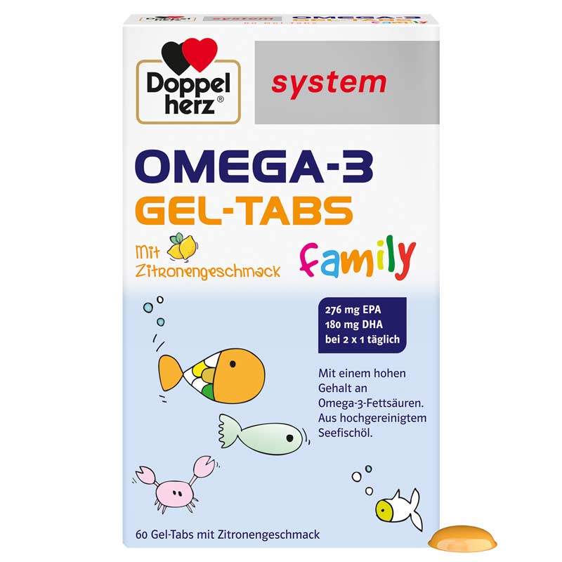 Doppelherz system OMEGA-3 family 60 St Kautabletten