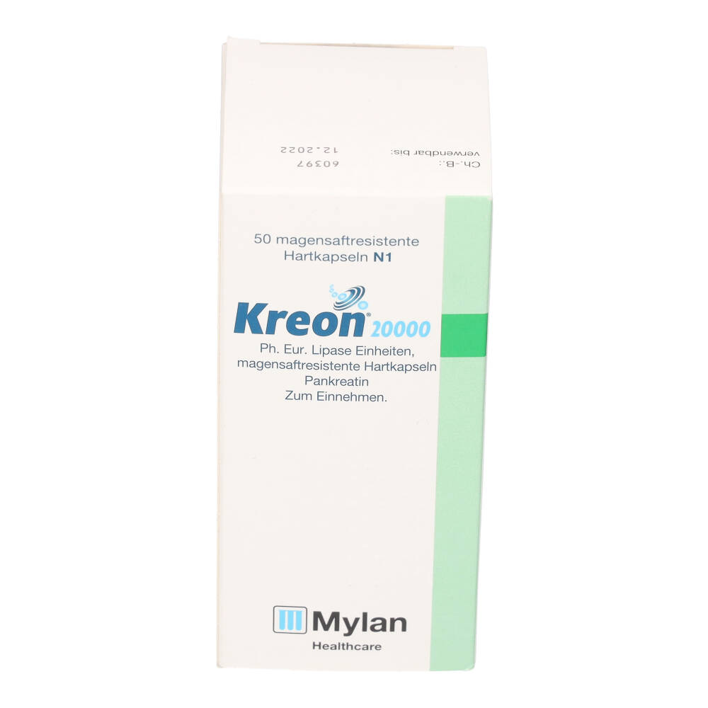Kreon 20000 50 St Magensaftresistente Hartkapseln