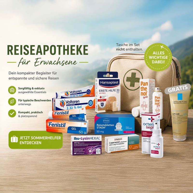 Reiseapotheke für Erwachsene Exklusiv  1 Sparset