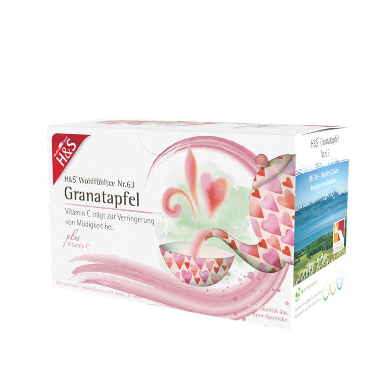 H&S Wohlfühltee Granatapfel 20X2 g Filterbeutel