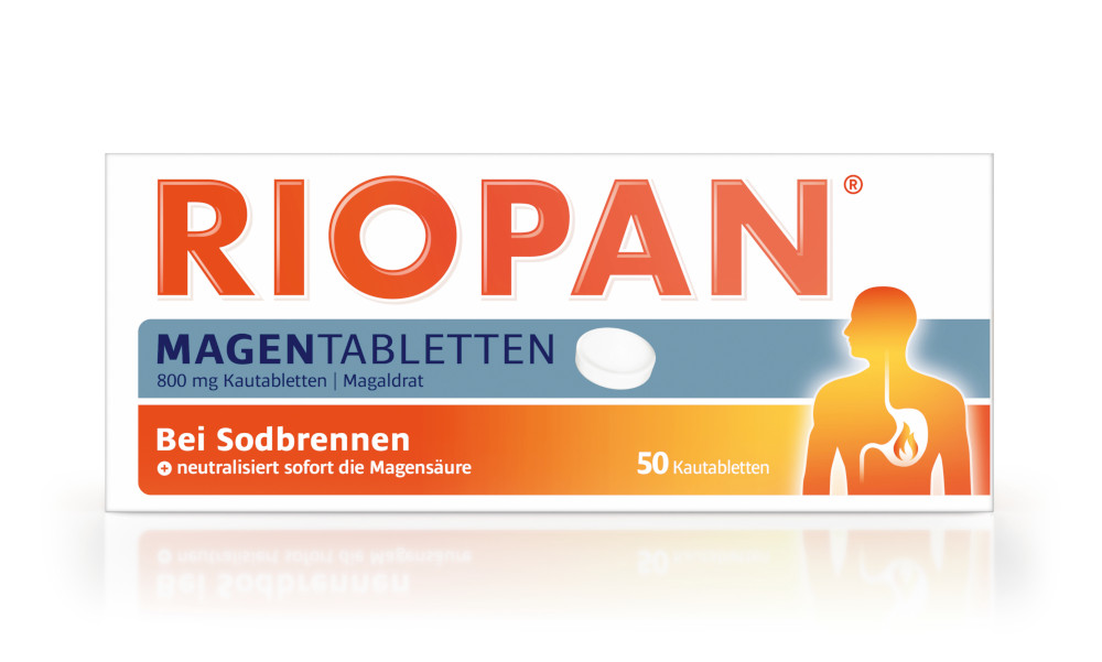RIOPAN MAGENTABLETTEN - Bei Sodbrennen 50 St Kautabletten