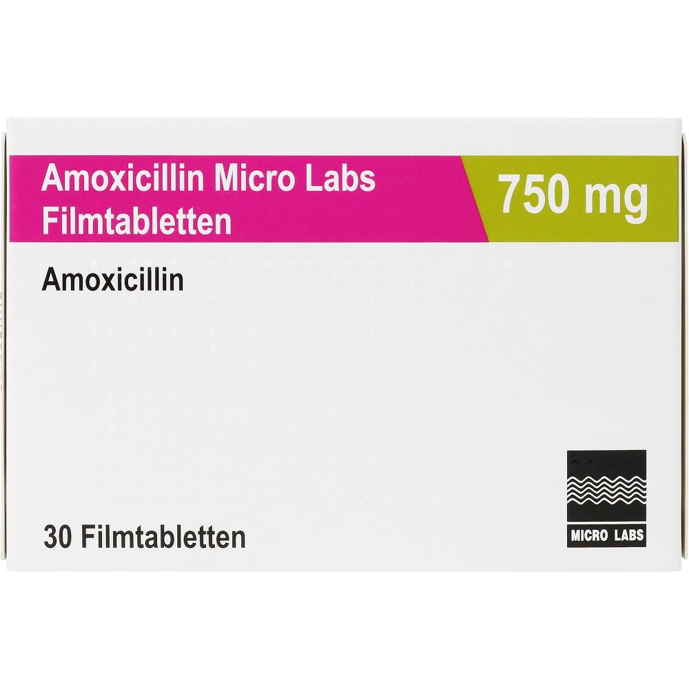 Amoxicillin Micro Labs 750mg 30 St Filmtabletten