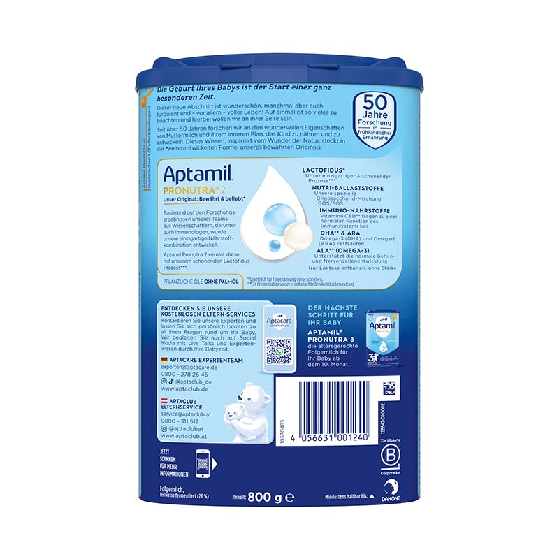 Aptamil PRONUTRA 2 FOLGEMILCH 800 g Pulver