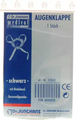 AUGENKLAPPE mit Bindeband schwarz 33000 1 St