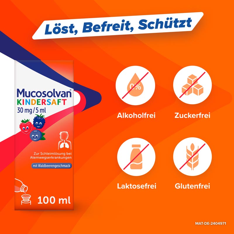 Mucosolvan KINDERSAFT 100 ml Lösung zum Einnehmen