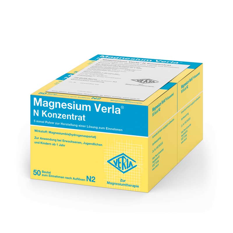 Magnesium Verla N Konzentrat Pulver 100 St Pulver zur Herstellung einer Lösung zum Einnehmen
