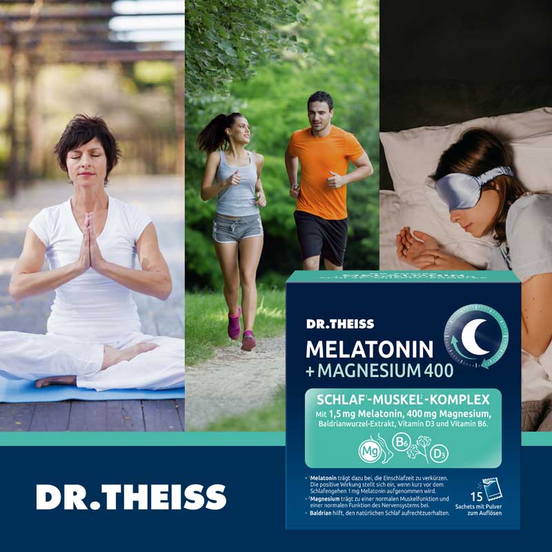 DR. THEISS MELATONIN + MAGNESIUM 400 15X5 g Pulver