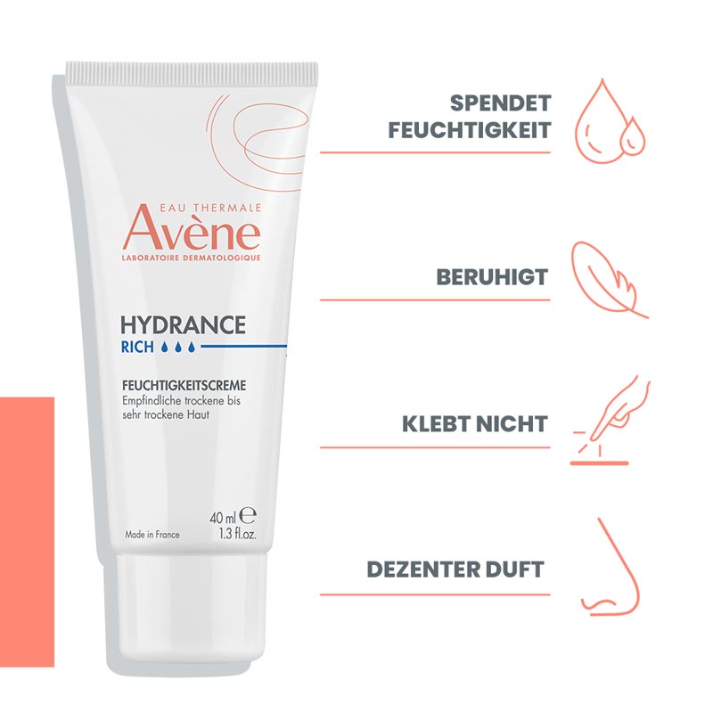 Avène HYDRANCE RICH FEUCHTIGKEITSCREME 40 ml Creme