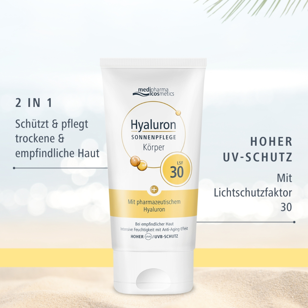 HYALURON Sonnenpflege Körper LSF 30 150 ml Creme
