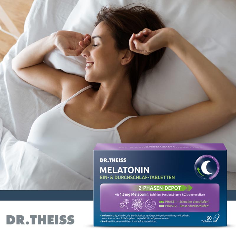 DR.THEISS MELATONIN EIN- & DURCHSCHLAFTABLETTEN 60 St Tabletten