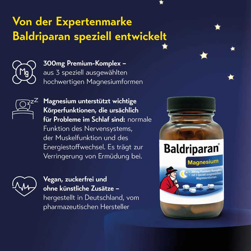 Baldriparan Magnesium 60 St Kapseln