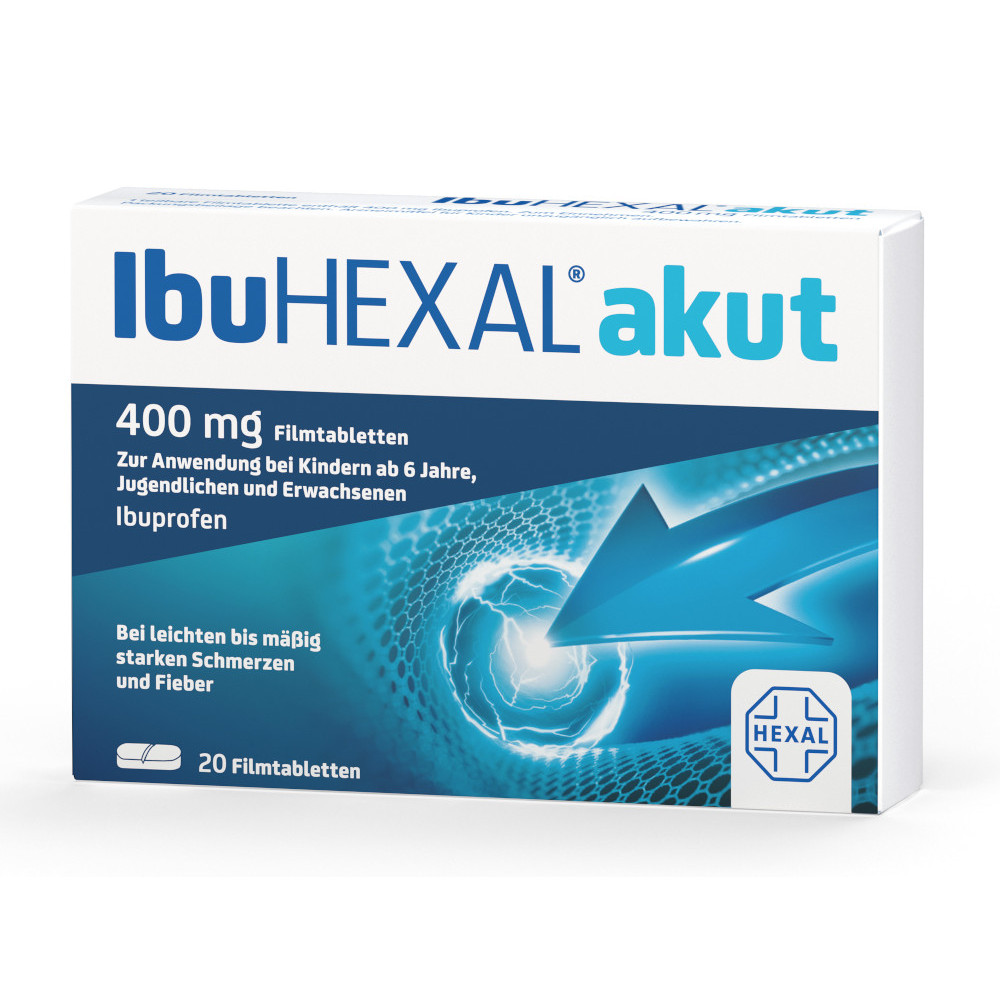 IbuHEXAL akut 400mg 20 St Filmtabletten