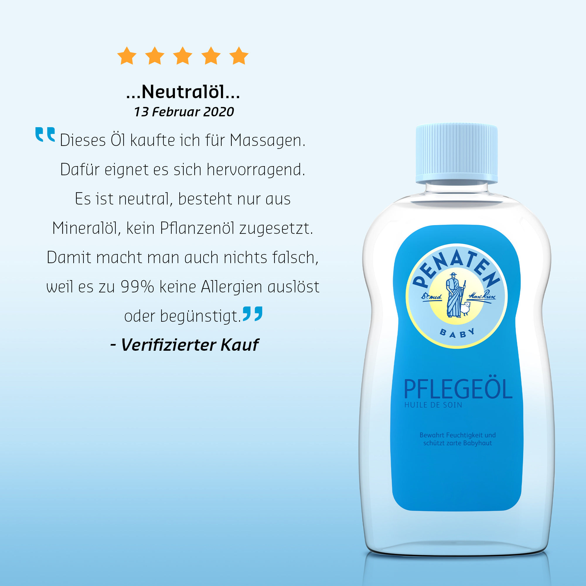 PENATEN PFLEGEÖL 500 ml Öl