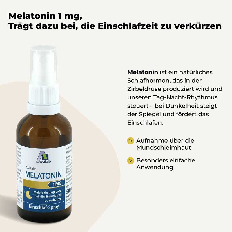 Avitale MELATONIN 1mg 50 ml Spray