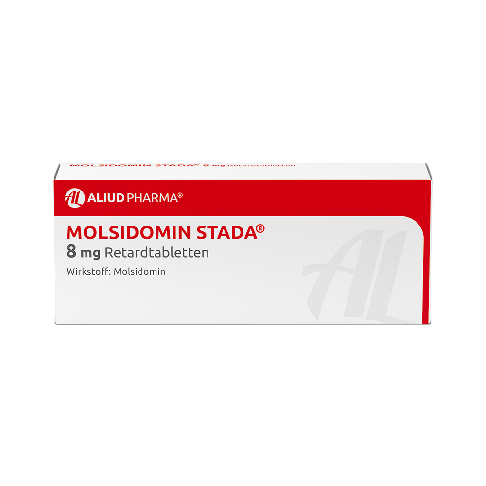 MOLSIDOMIN STADA 8 mg Retardtabletten ALIUD 100 St Retard-Tabletten