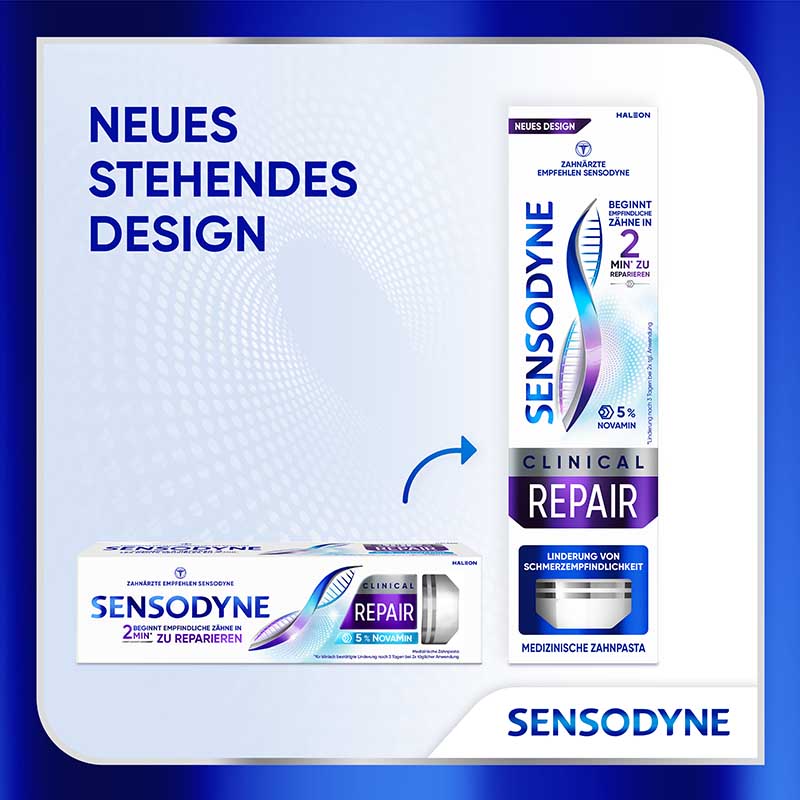 SENSODYNE CLINICAL REPAIR 5% NOVAMIN 75 ml Zahnpasta