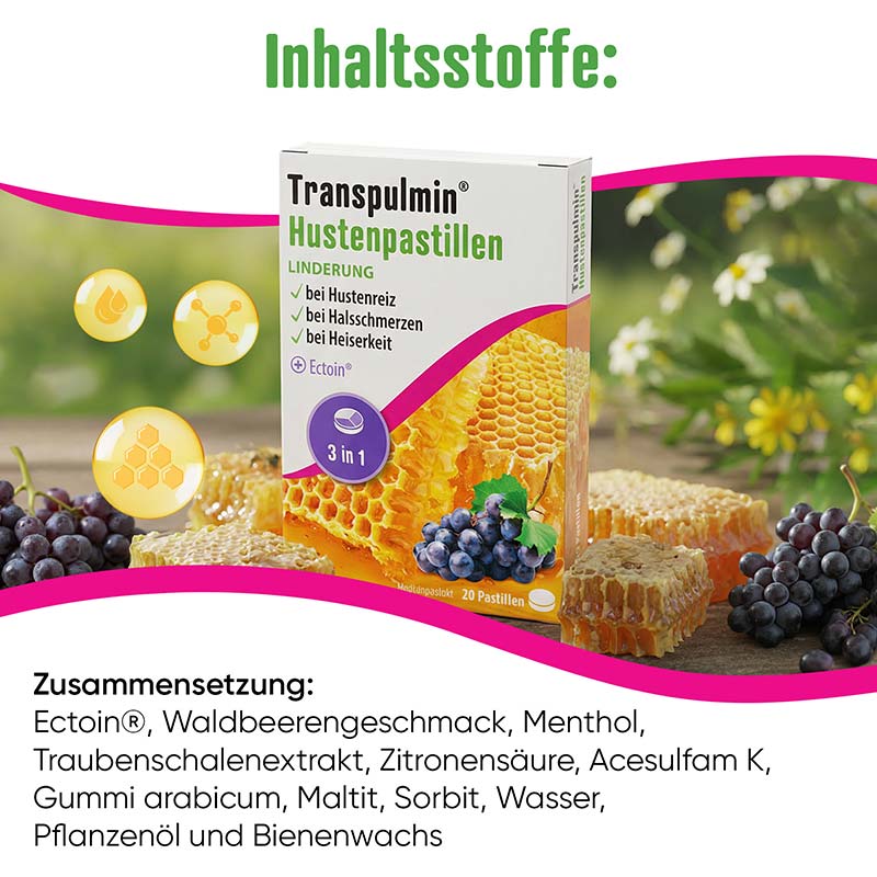 Transpulmin Hustenpastillen  20 St Lutschpastillen