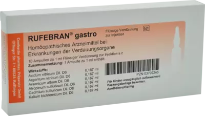 RUFEBRAN gastro Ampullen 10 St Ampullen