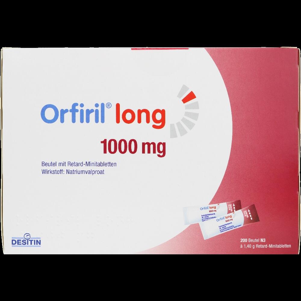 Orfiril long 1000mg Retard-Minitabletten 200 St Beutel mit retardierten Filmtabletten