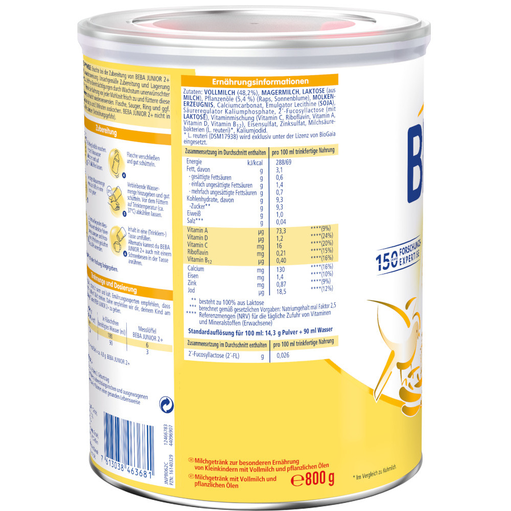 Nestle BEBA JUNIOR 2 800 g Pulver