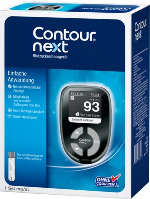 CONTOUR Next Blutzuckermessgerät Set mg/dl 1 St