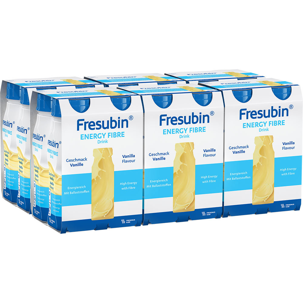 Fresubin Energy Fibre Trinknahrung Vanille 6X4X200 ml Lösung