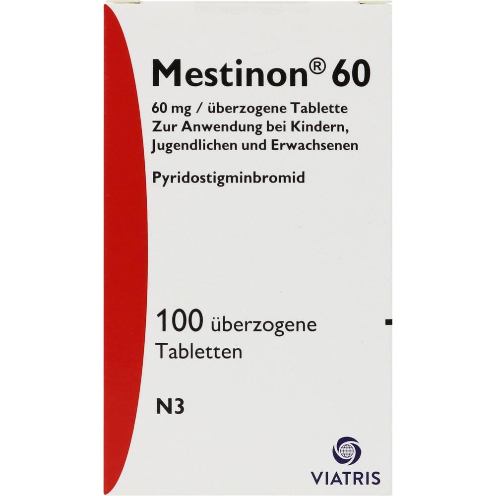 MESTINON 60 mg überzogene Tabletten 100 St Überzogene Tabletten