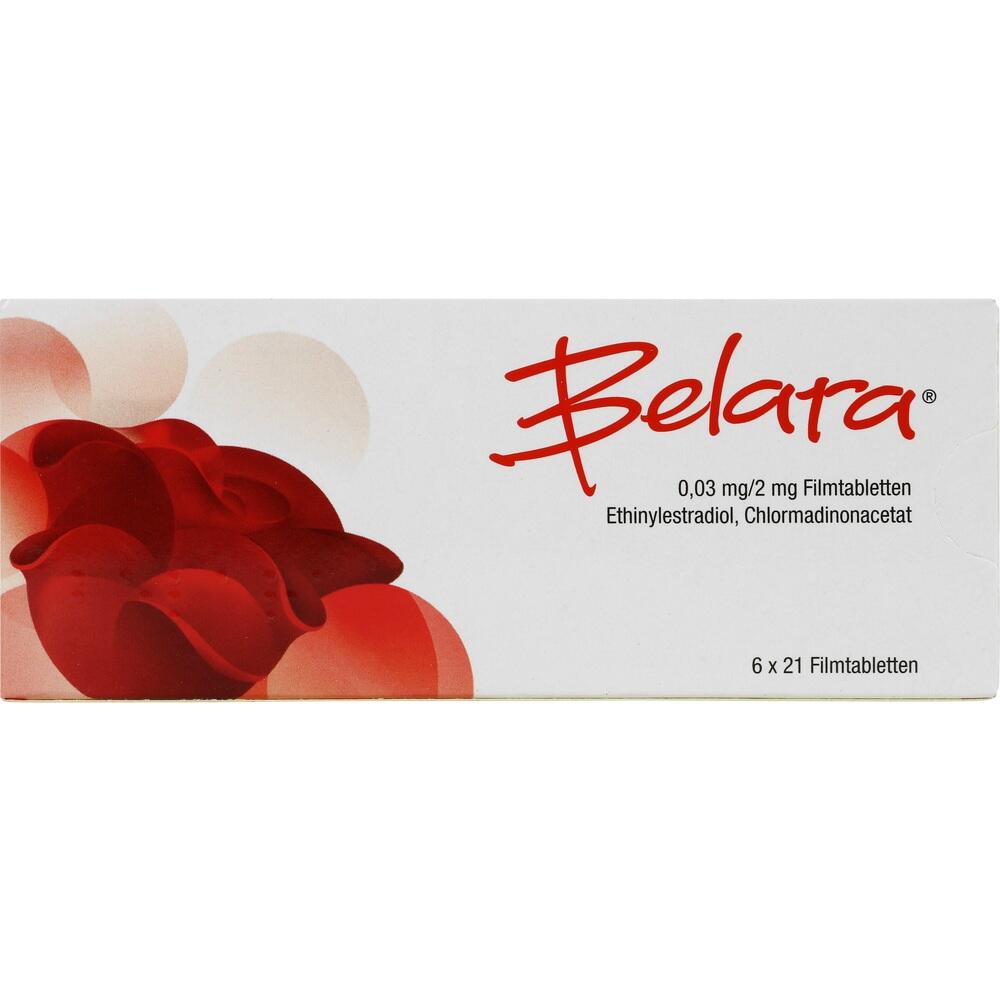 Belara 0,03mg/2mg 6X21 St Filmtabletten