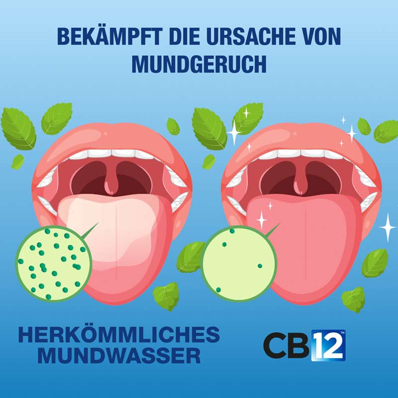 CB12 MUNDSPÜLUNG MINZGESCHMACK, ALKOHOLFREI 500 ml Spüllösung