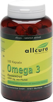 OMEGA 3 Konzentrat aus Fischöl 1000 mg Kapseln 100 St Kapseln