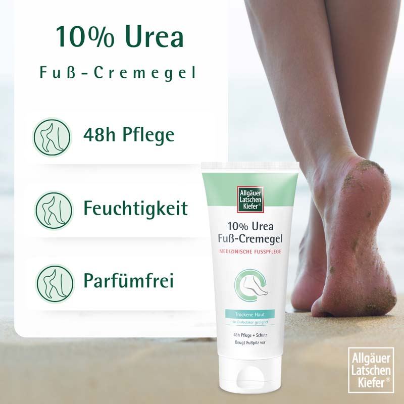 Allgäuer Latschen Kiefer 10% Urea Fuß-Cremegel 100 ml Creme