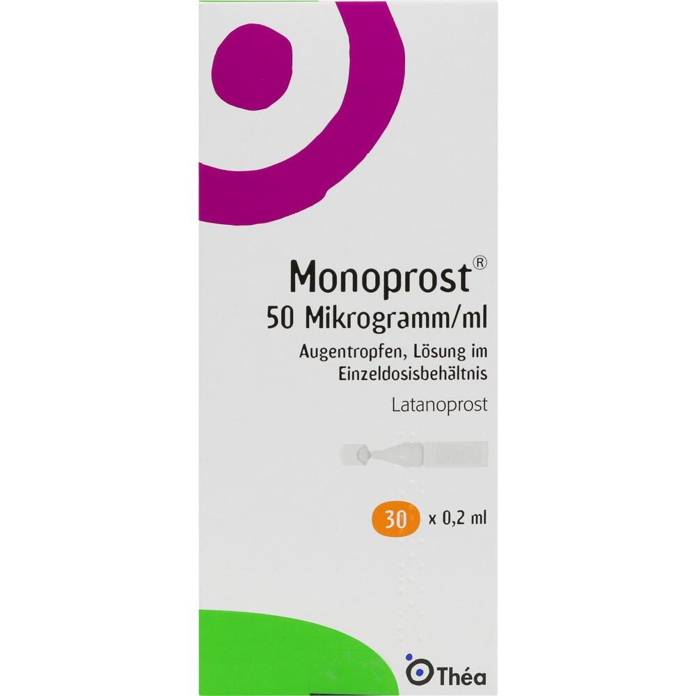 MONOPROST 50 Mikrogramm/ml Augentropfen 30X0.2 ml Einzeldosispipetten