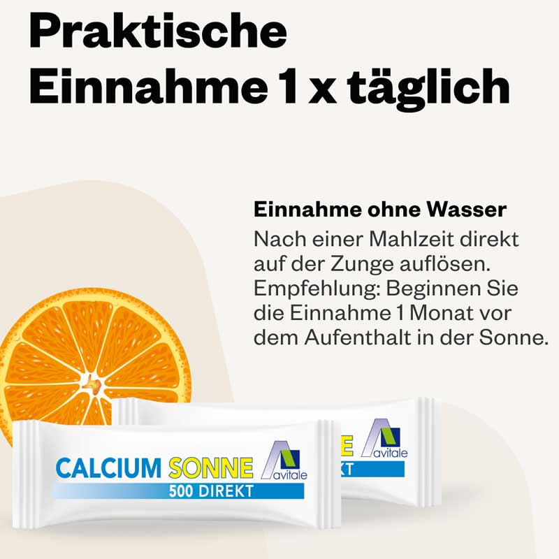 Avitale CALCIUM SONNE 500 DIREKT 60 St Pulver