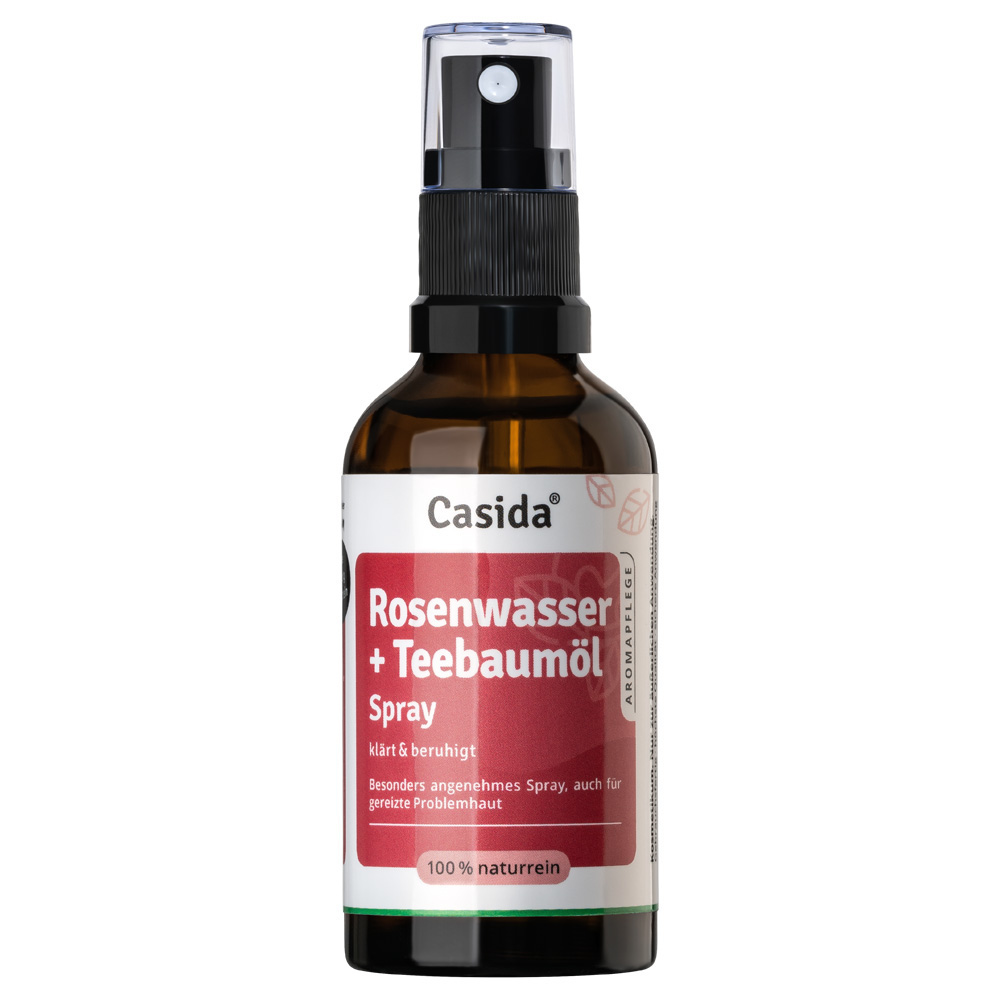 Rosenwasser + Teebaumöl 50 ml Spray