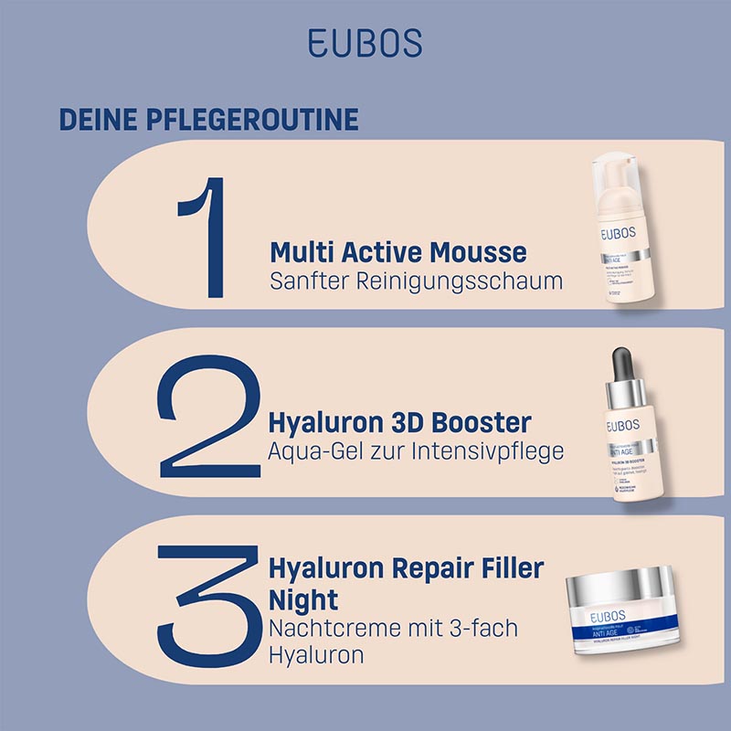 EUBOS ANTI AGE HYALURON REPAIR FILLER NIGHT Anspruchsvolle Haut 50 ml Creme