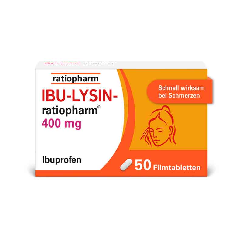 IBU-LYSIN-ratiopharm 400 mg  50 St Filmtabletten