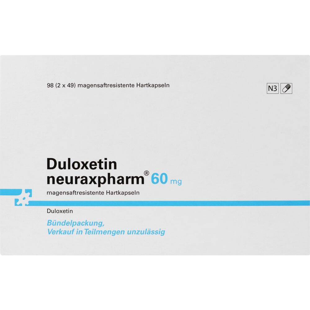 Duloxetin-neuraxpharm 60mg 98 St Magensaftresistente Hartkapseln