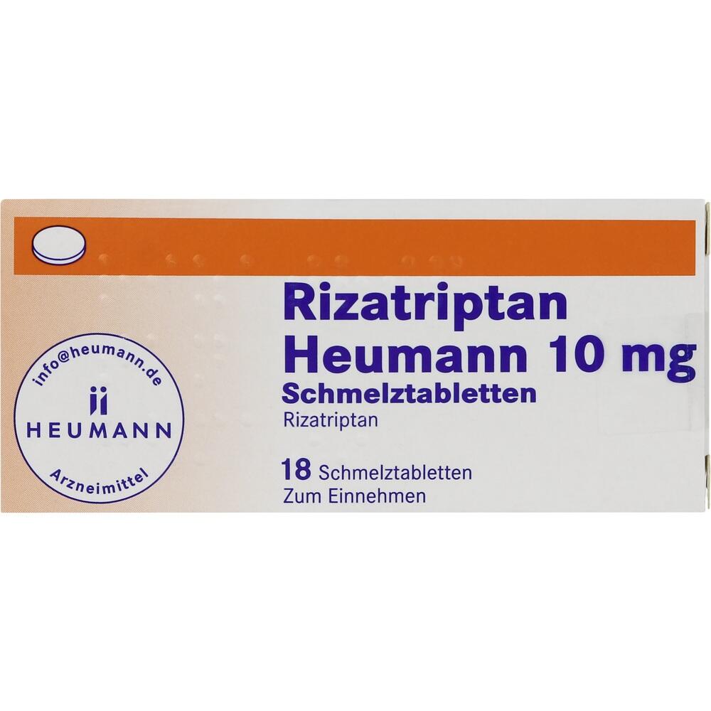Rizatriptan Heumann 10mg 18 St Schmelztabletten