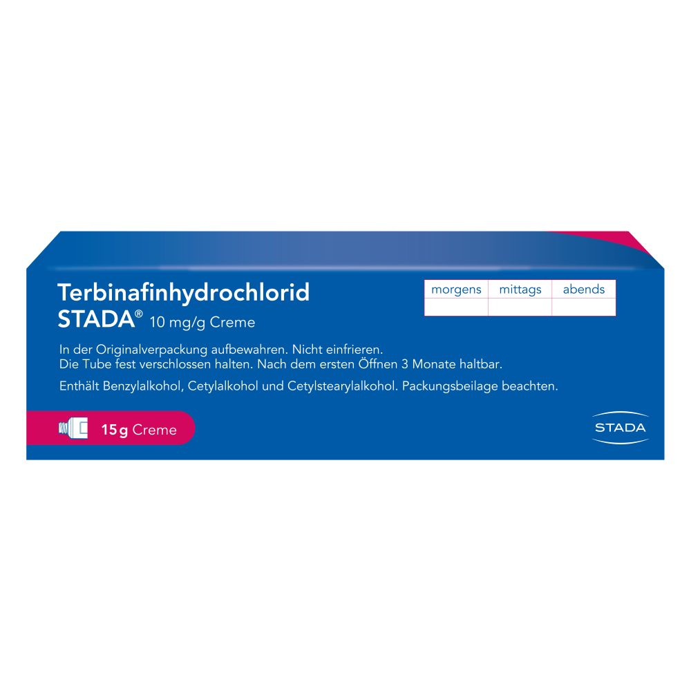 Terbinafinhydrochlorid STADA 10mg/g 15 g Creme