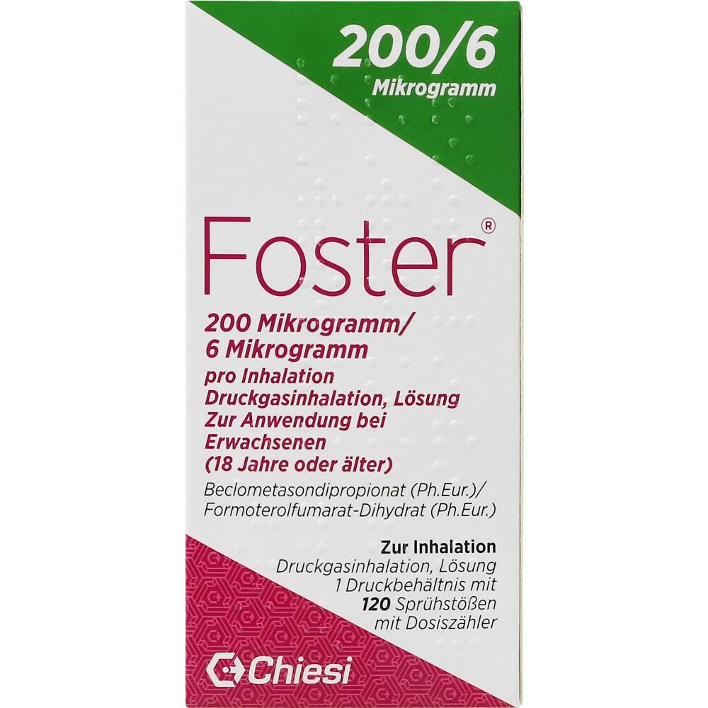 Foster 200 Mikrogramm/6 Mikrogramm 1 St Dosieraerosol
