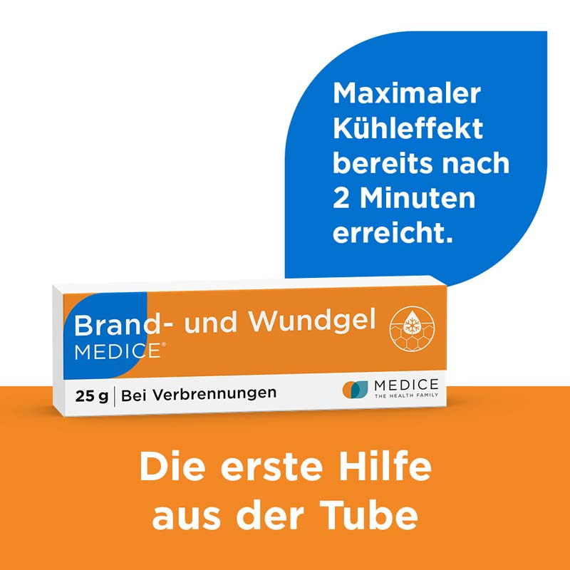 Brand und Wundgel Medice bei Verbrennungen & Sonnenbrand 25 g Gel